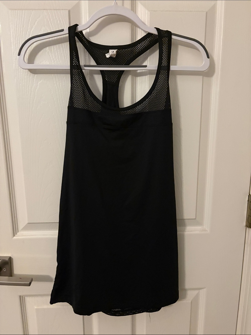 Champion Black Racerback Mesh Tank Top